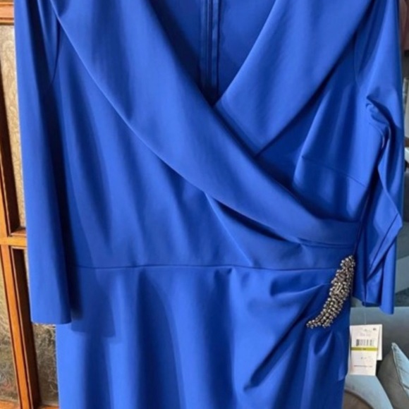 Beautiful emerald blue mother of the bride-formal dress SZ 14 NWOT - Picture 2 of 6